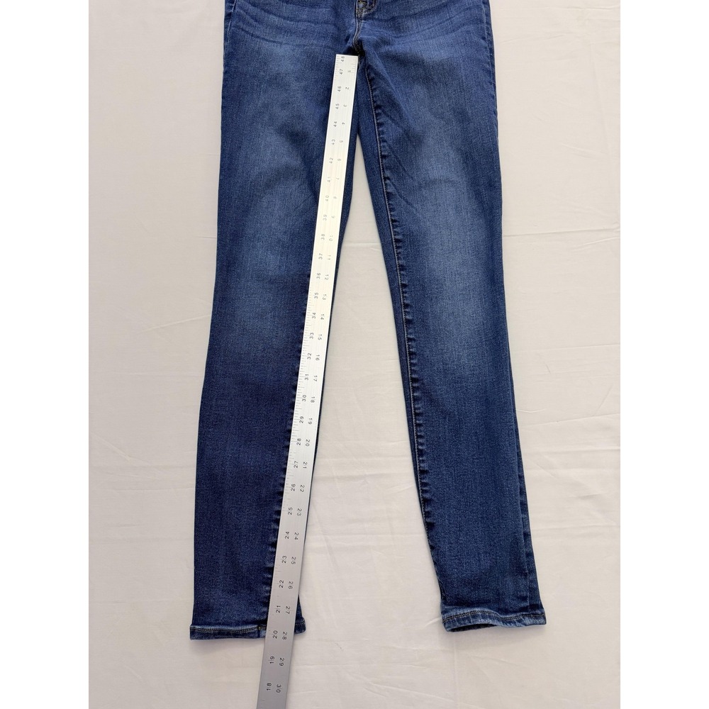 J.Crew 8 Inch Toothpick Skinny Jeans Womens 29T Blue Med Wash Low Rise 29x30 - Picture 2 of 9